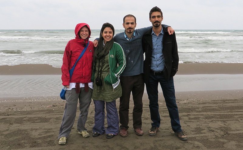 at the Caspian Sea