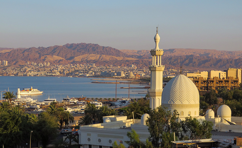 the view from our balcony in Aqaba