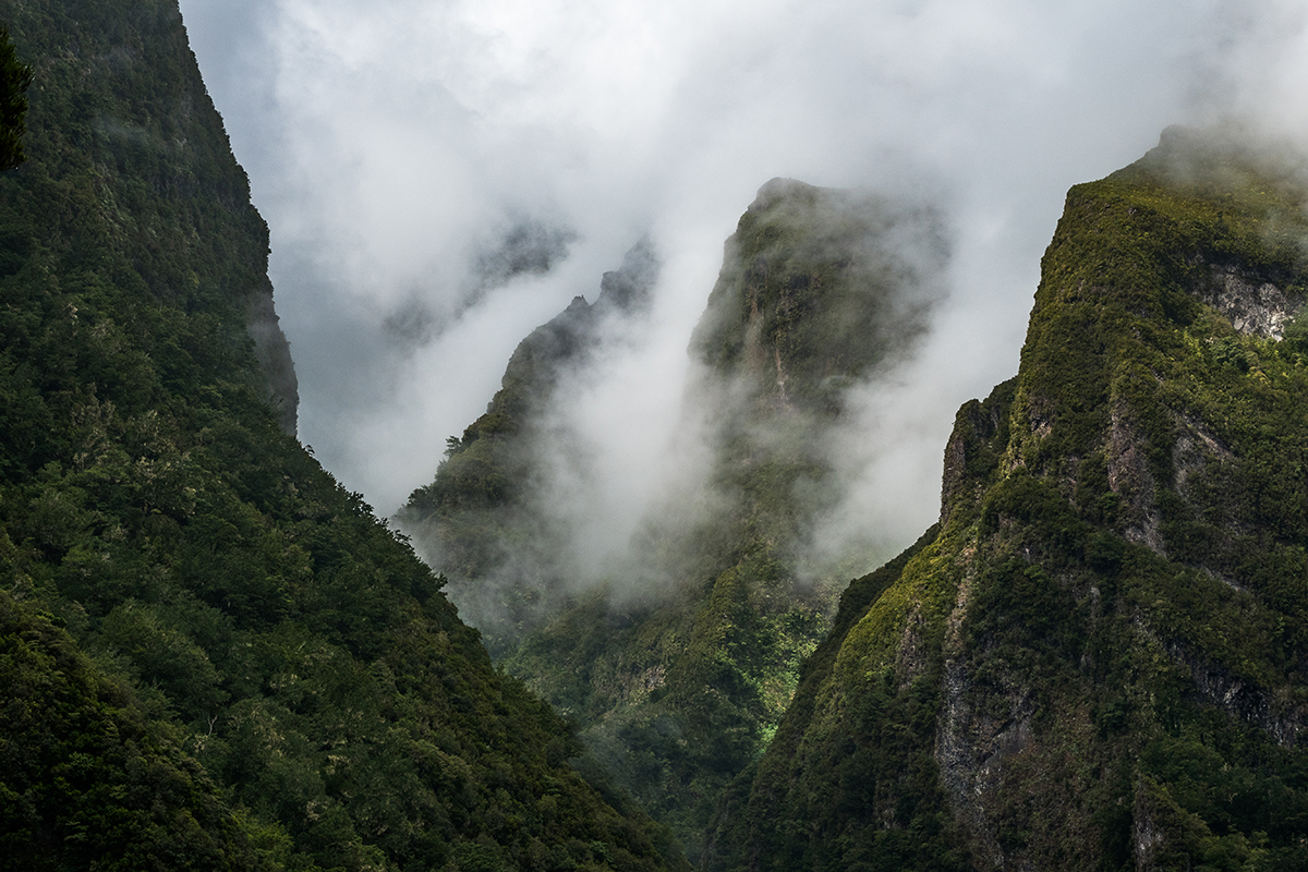 typical low-lying clouds on Madeira