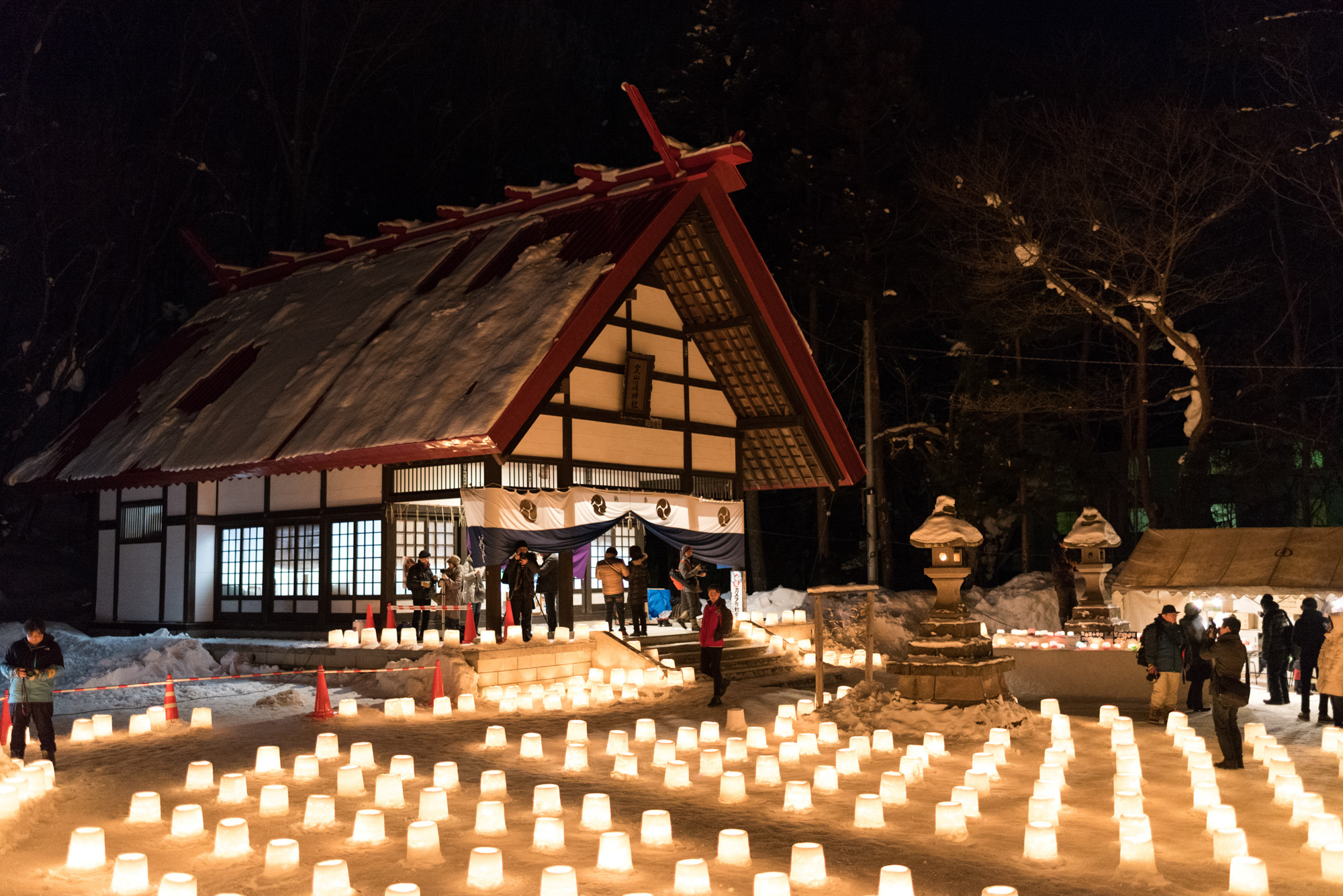 Snow Candle Festival in Jozankei