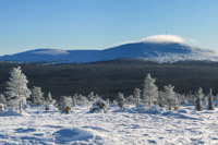 view over to Ylläs mountain