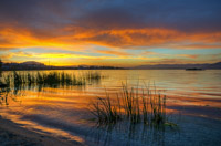 sunset at Lake Sevan