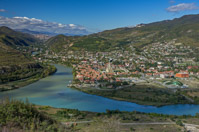 back in Georgia - view over Mtskheta near Tbilisi