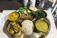 Dal Bhat - traditional Nepalese meal