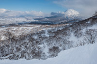 view from the ski area towards Yōtei-zan