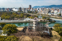 Hiroshima with its very sad but famous monument