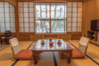 our fanciest and also most traditional room in Japan in Yudanaka